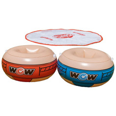 WOW Watersports 10ft Sumo Wrestling Spray Pad with 2 Sumo Belly-Bumpers product